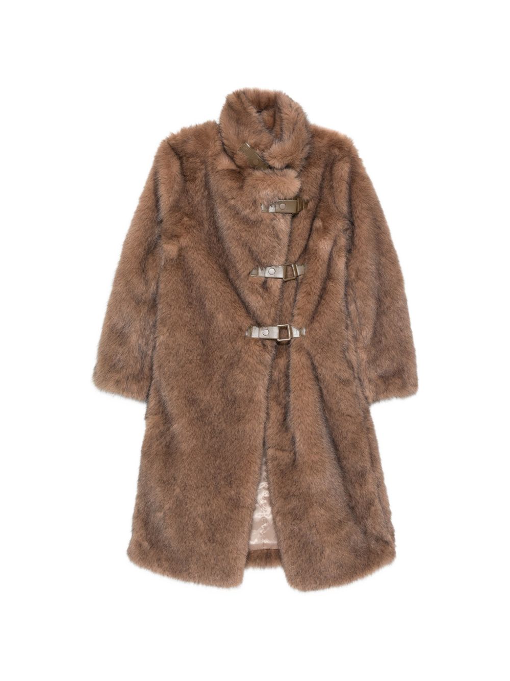BEE FAUX LEATHER COAT