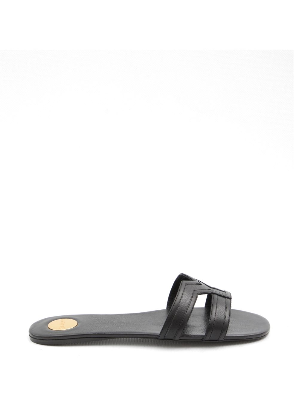MABROUKA LEATHER FLAT SANDALS