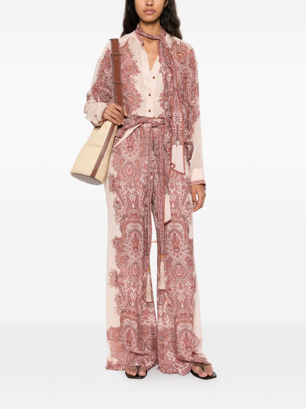 ZIMMERMANN · CLASH WIDE-LEG TROUSERS