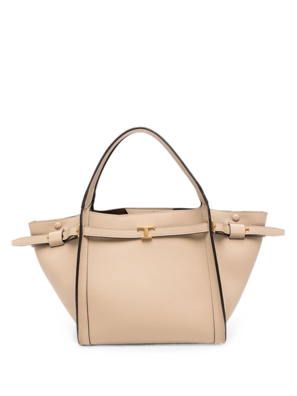 T TIMELESS SMALL LEATHER TOTE BAG