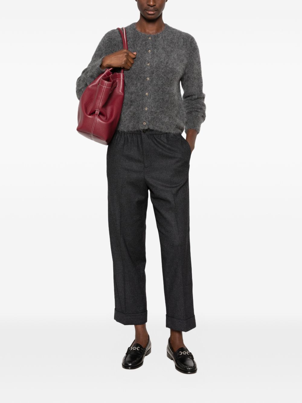 WOOL BLEND TROUSERS