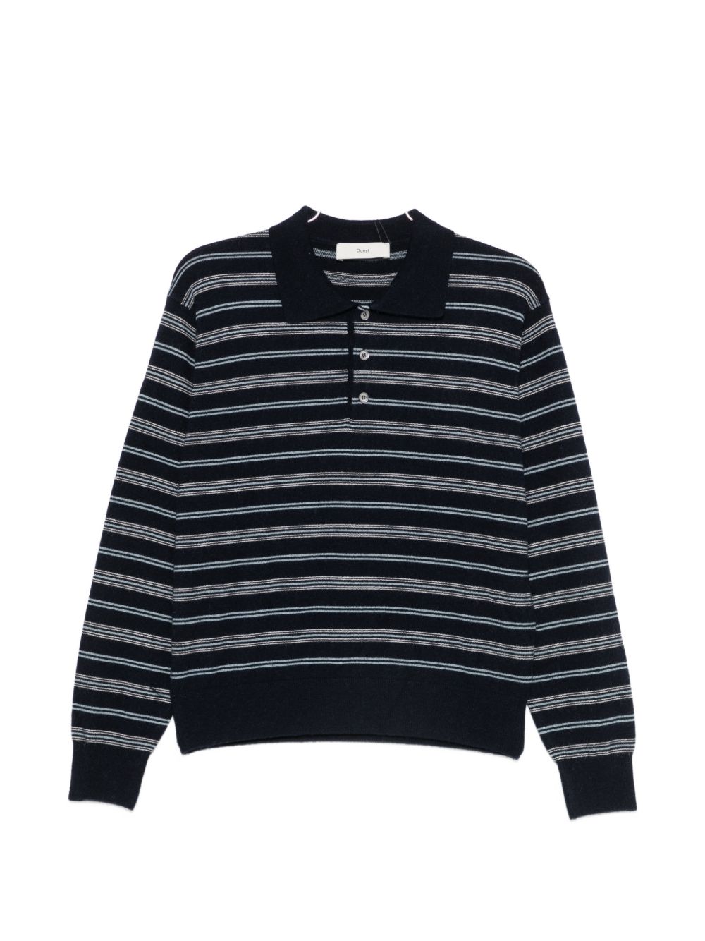 WOOL BLEND STRIPED POLO SHIRT