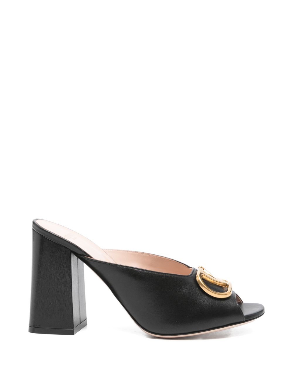 VLOGO SIGNATURE LEATHER MULES