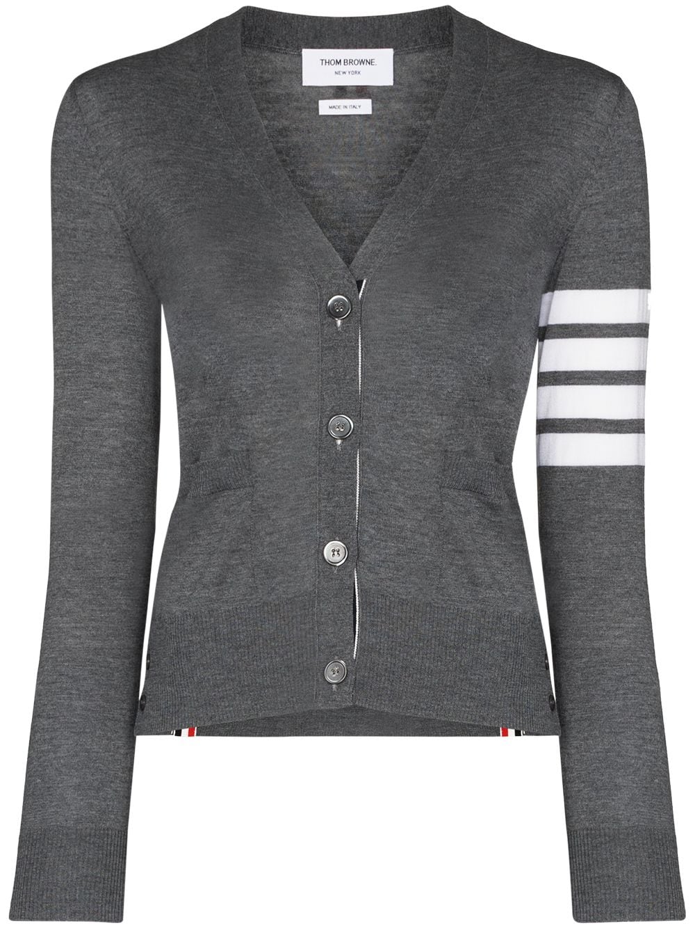 THOM BROWNE · 4BAR WOOL CARDIGAN