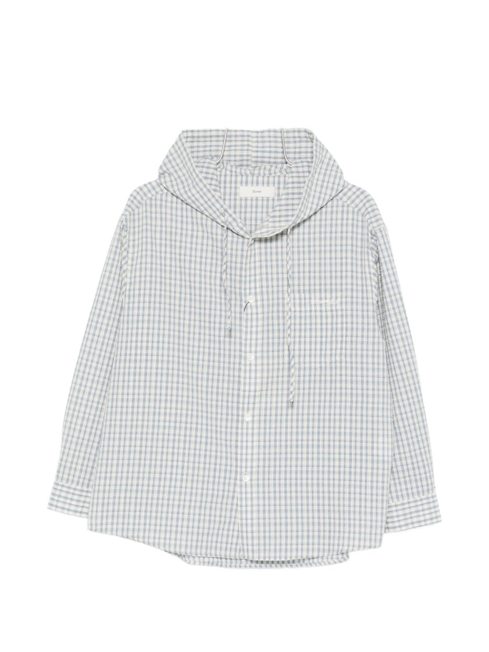 CHECKED HOODED SHIRT