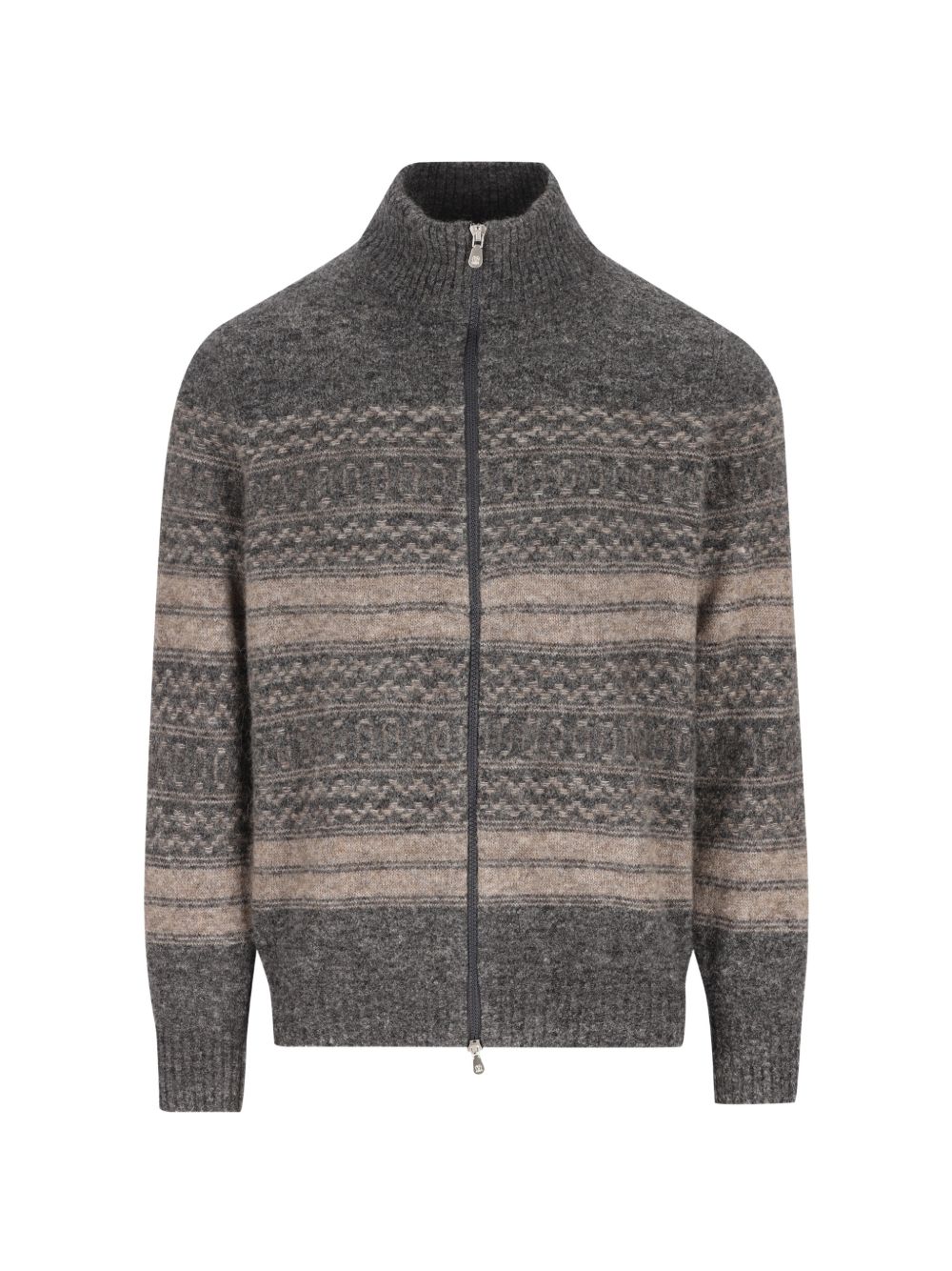 WOOL ZIPPED CARDIGAN