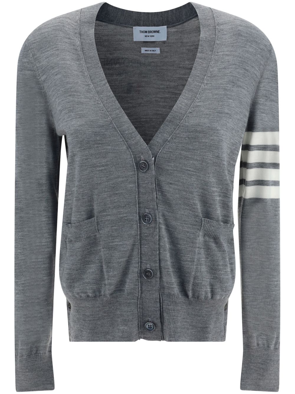 THOM BROWNE · 4BAR COTTON CARDIGAN