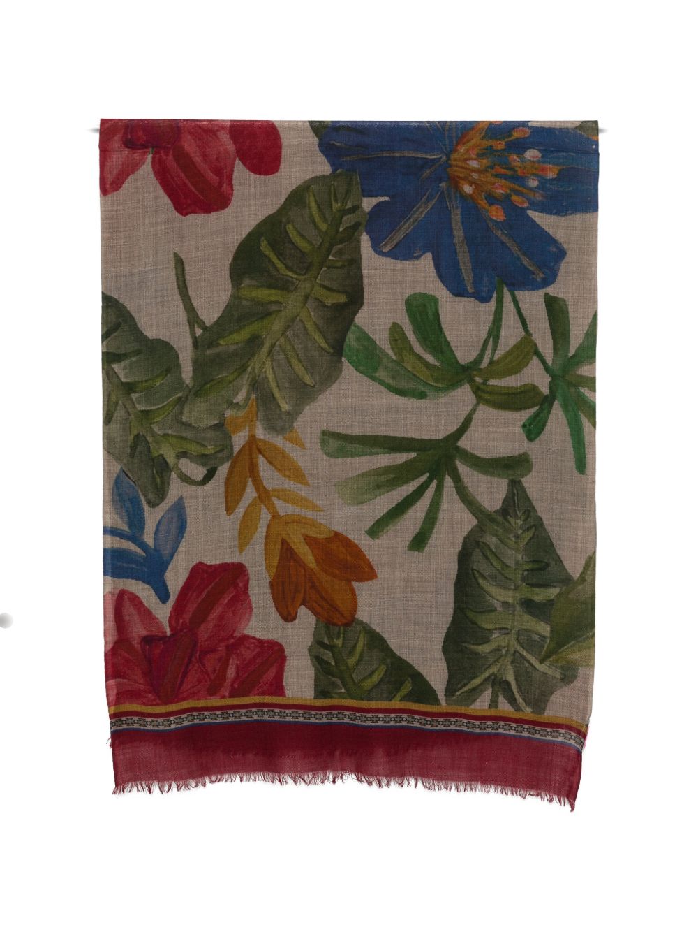 PRINTED WOOL STOLE