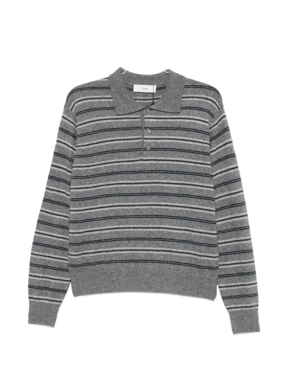 WOOL BLEND STRIPED POLO SHIRT