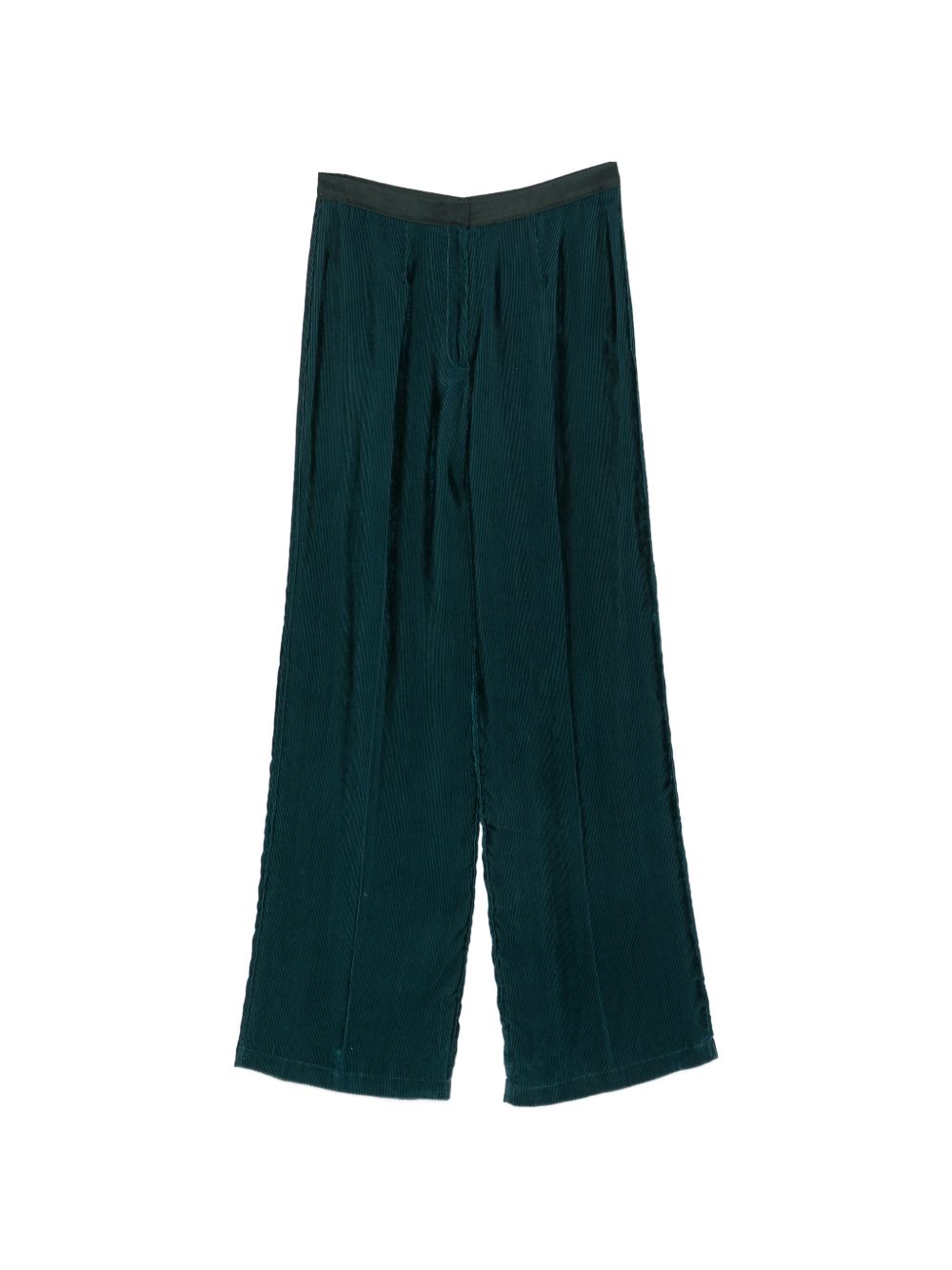 VELVET HIGH-WAISTED TROUSERS