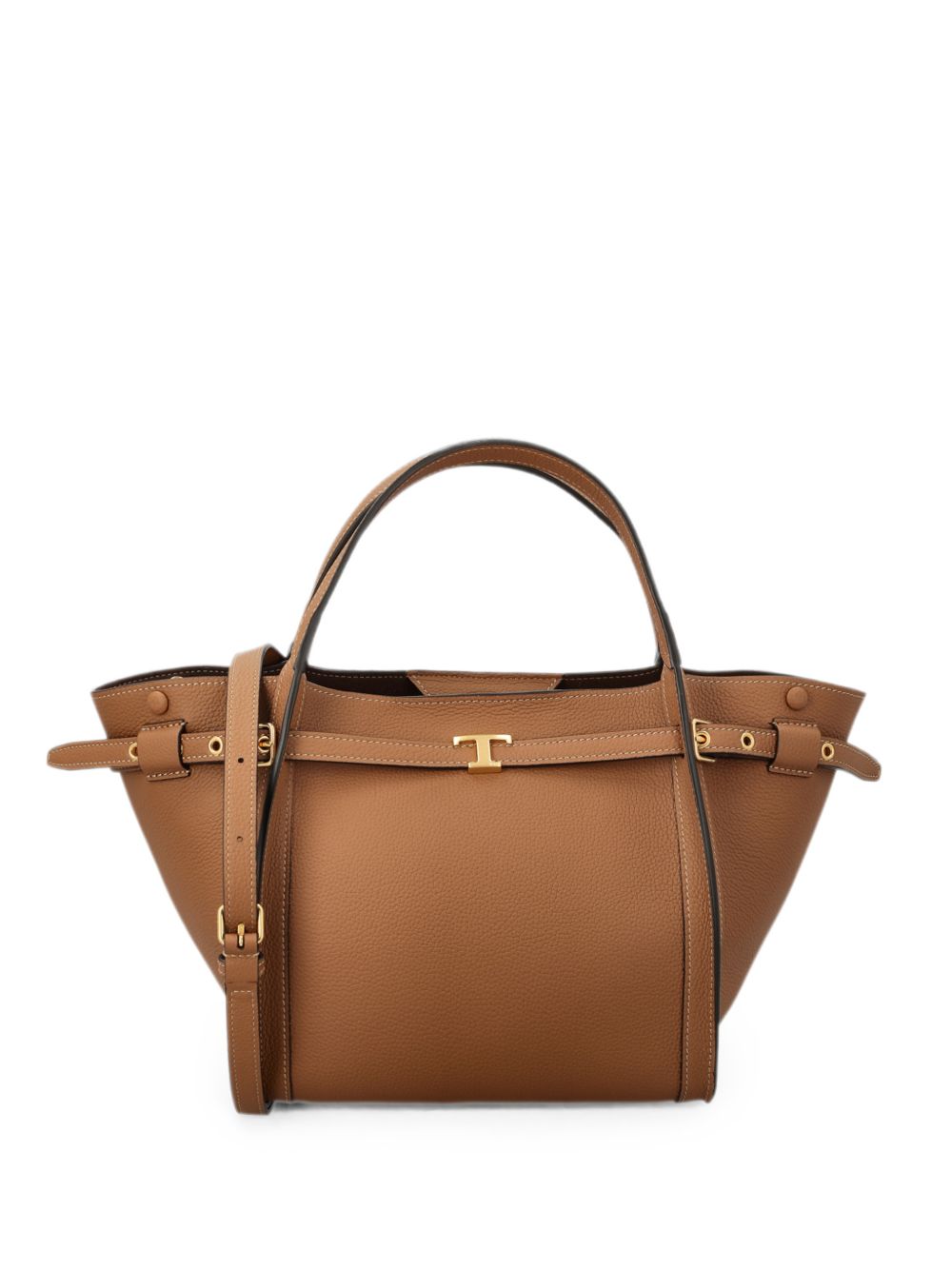 T TIMELESS SMALL LEATHER TOTE BAG