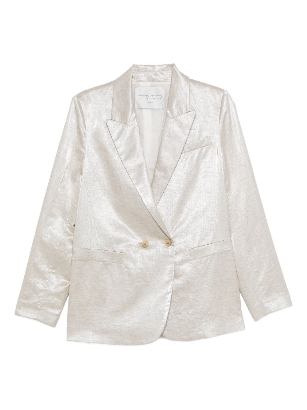 LINEN DOUBLE-BREASTED JACKET