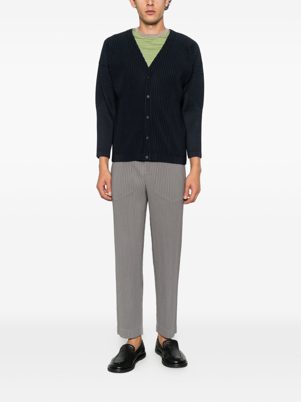 HOMME PLISSE' ISSEY MIYAKE · PLEATED CARDIGAN