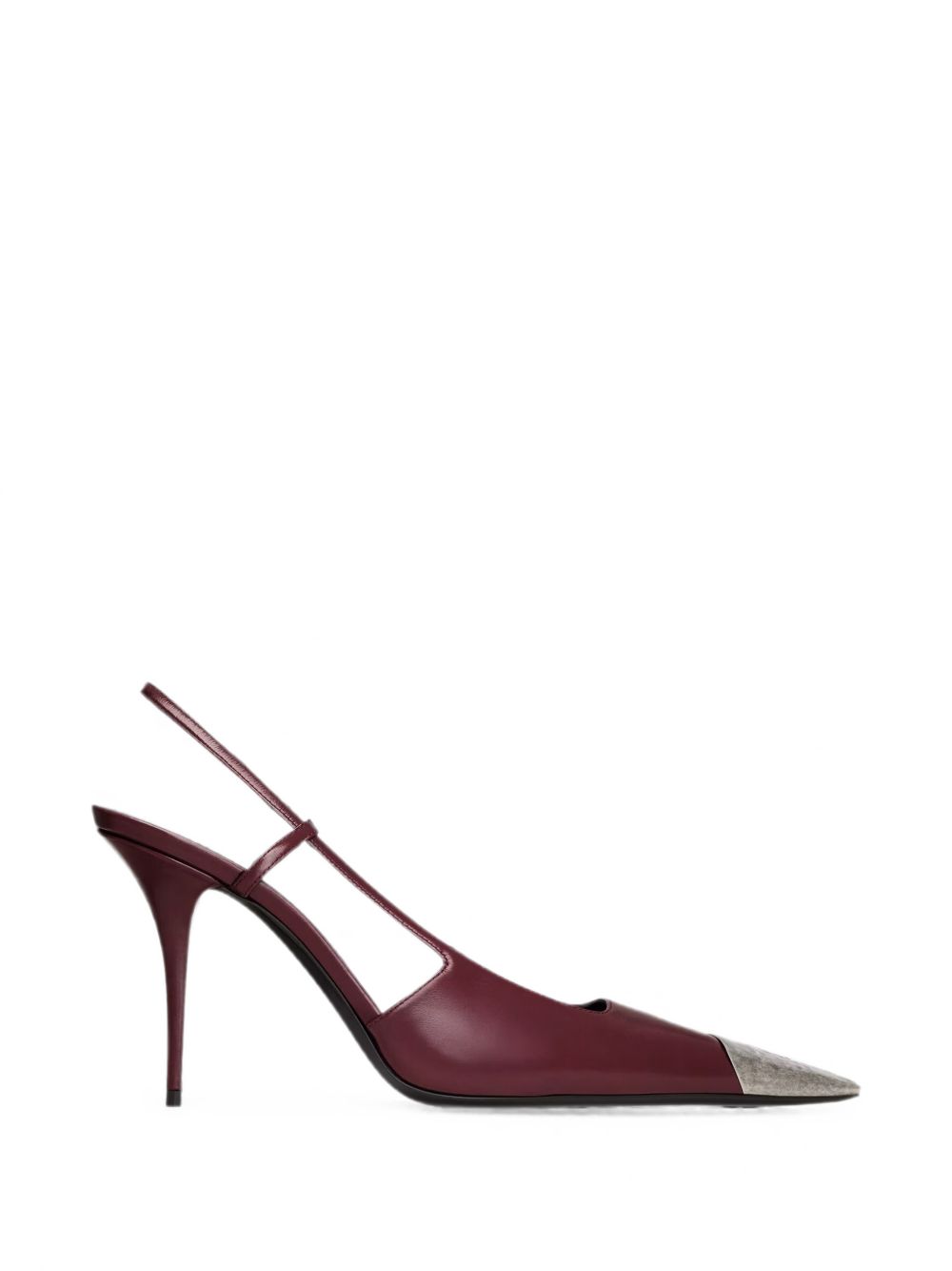 JEANNE LEATHER SLINGBACK PUMPS