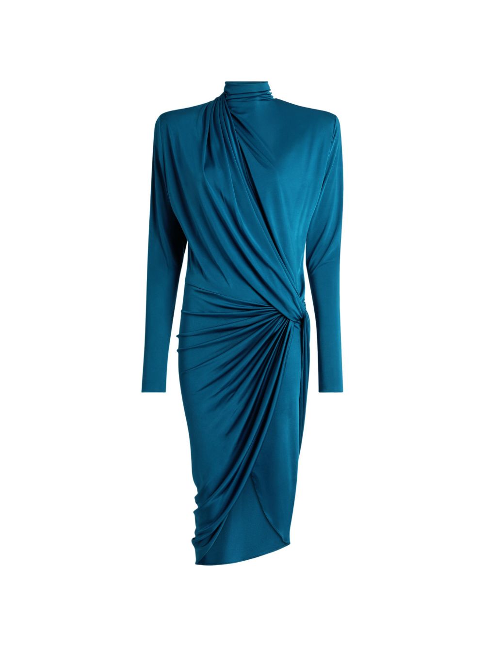 DRAPED MIDI DRESS