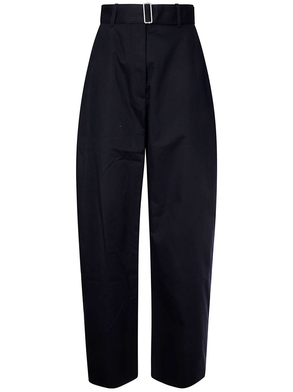 ROUND LEG COTTON TROUSERS