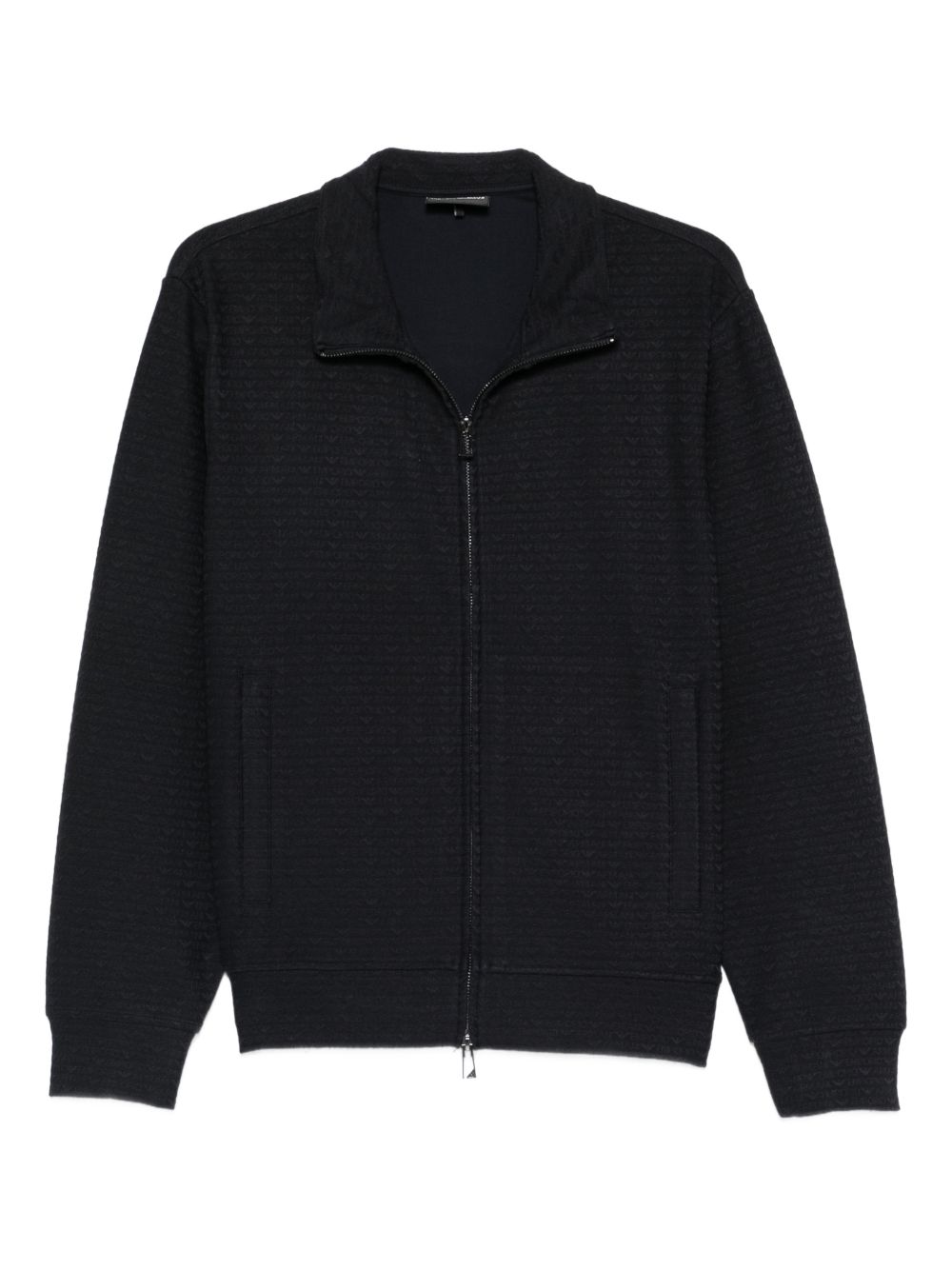 ALLOVER LOGO ZIPPED SWEATSHIRT
