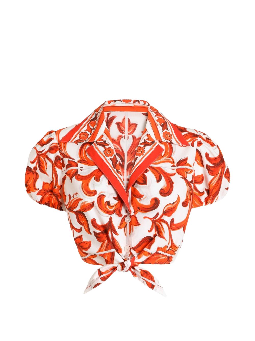 MAIOLICA PRINT COTTON SHIRT