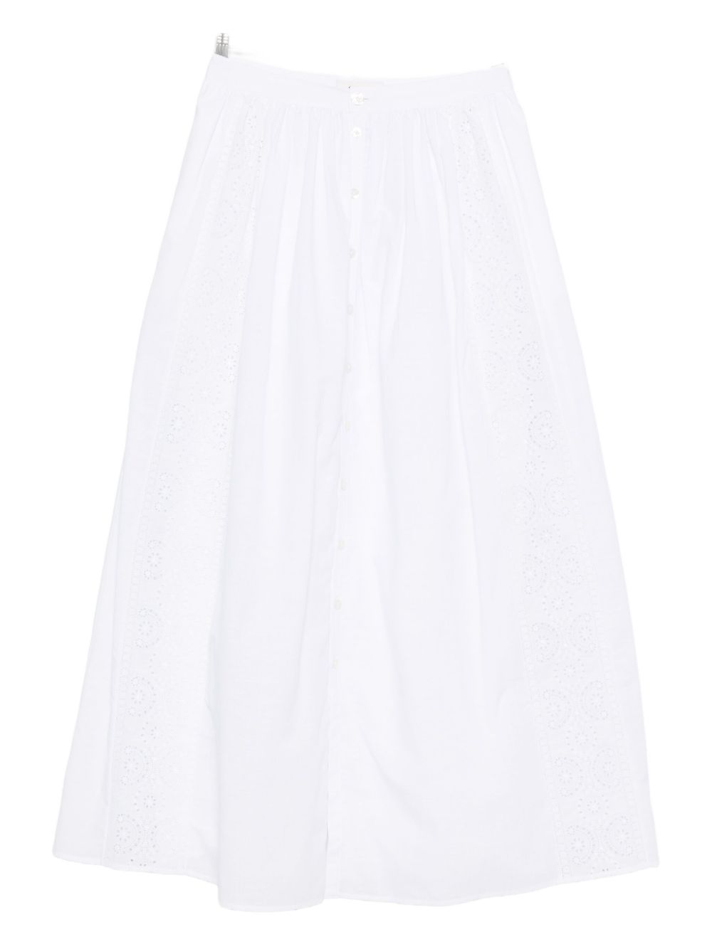 BRODERIE ANGLAISE MIDI SKIRT