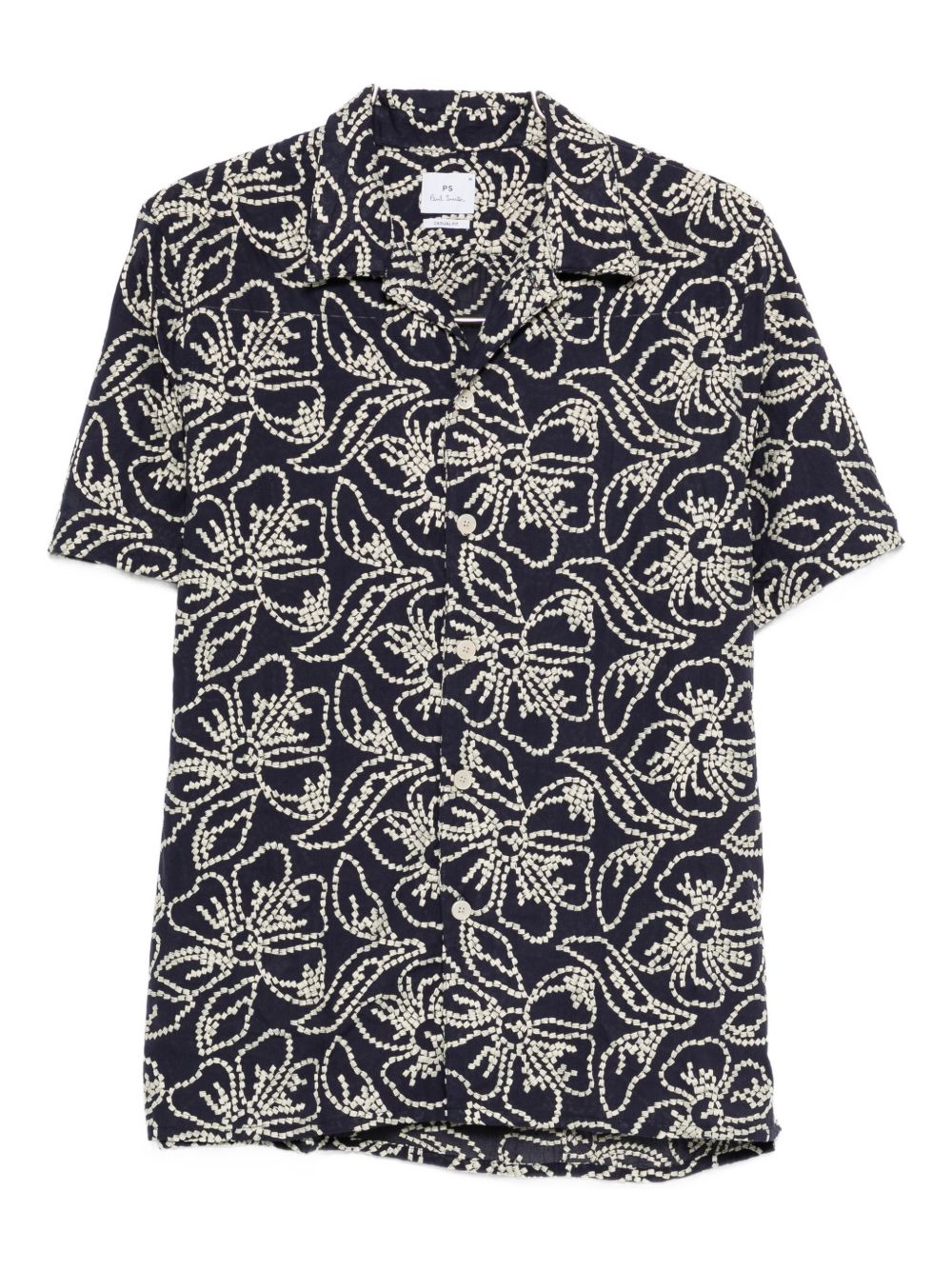 COTTON BLEND PRINTED SHIRT