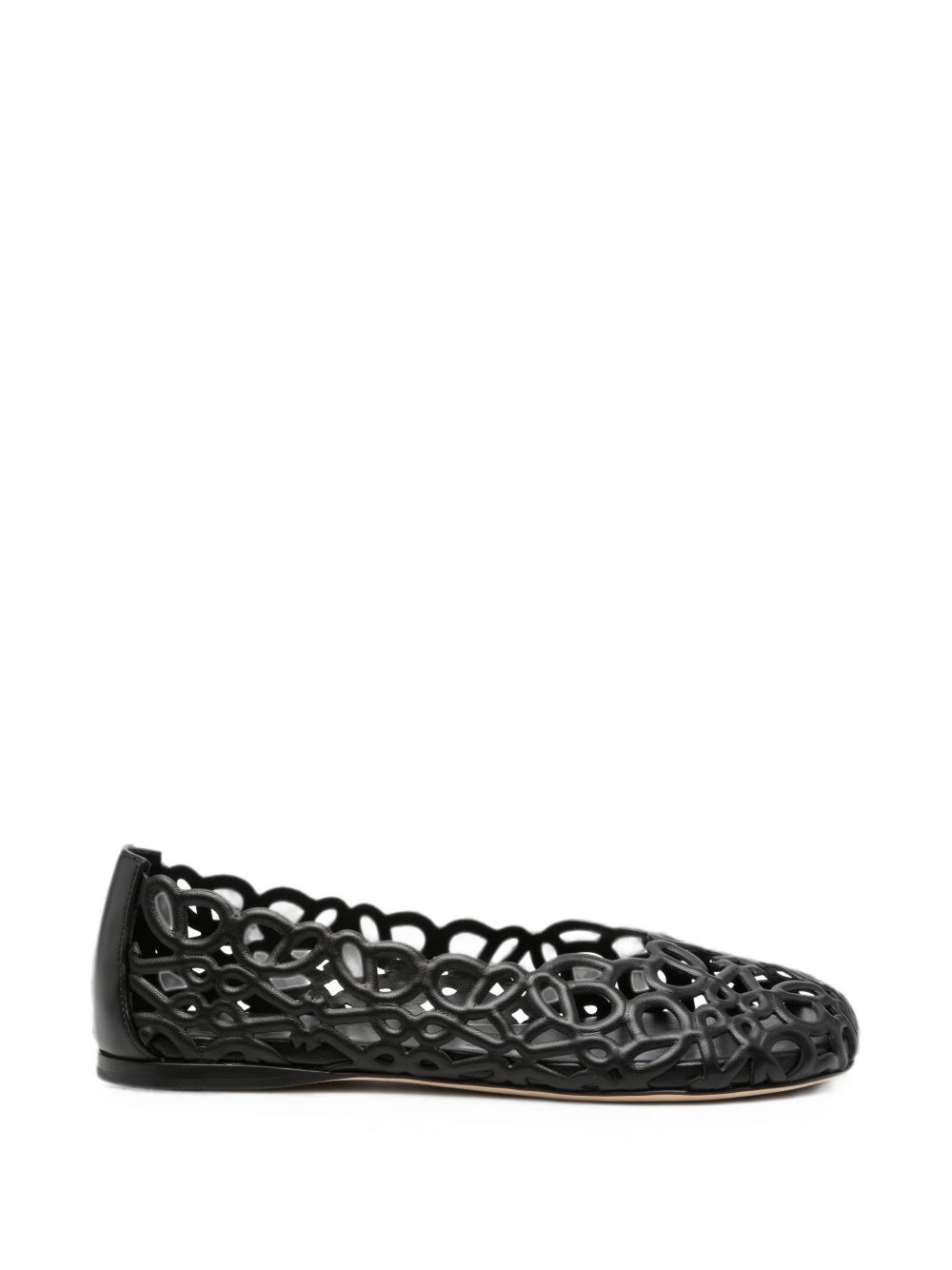 PETAL ANAGRAM BALLET FLATS