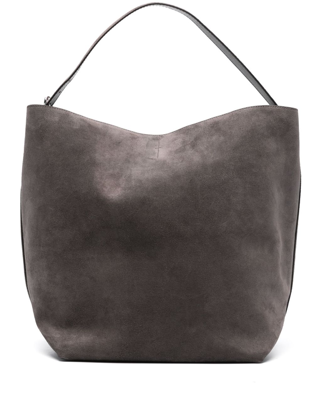 BLETED SUEDE LEATHER TOTE