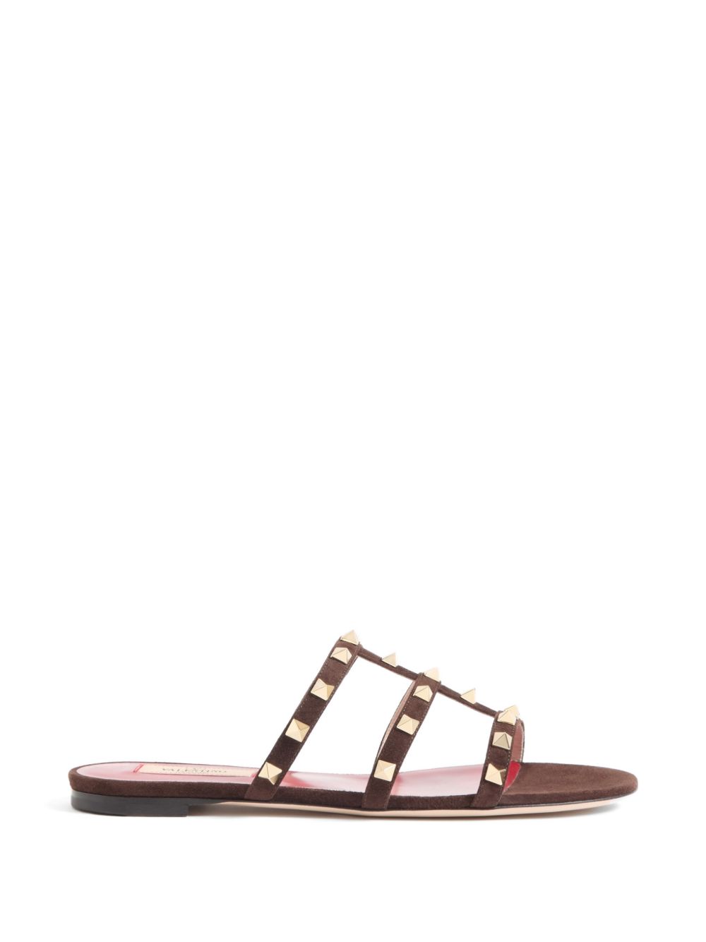 ROCKSTUD LEATHER SANDALS