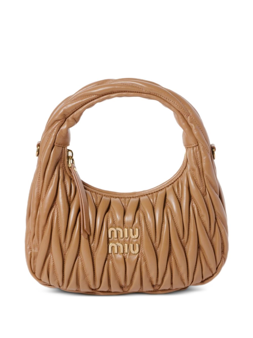 WANDER SMALL LEATHER HOBO BAG