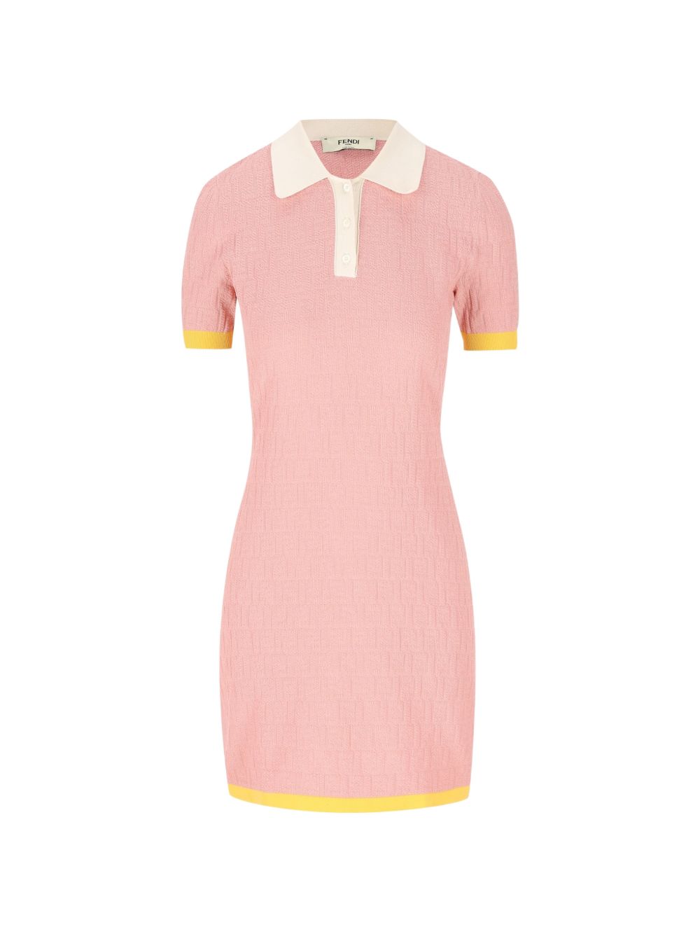 COTTON AND SILK BLEND SHORT DRESS