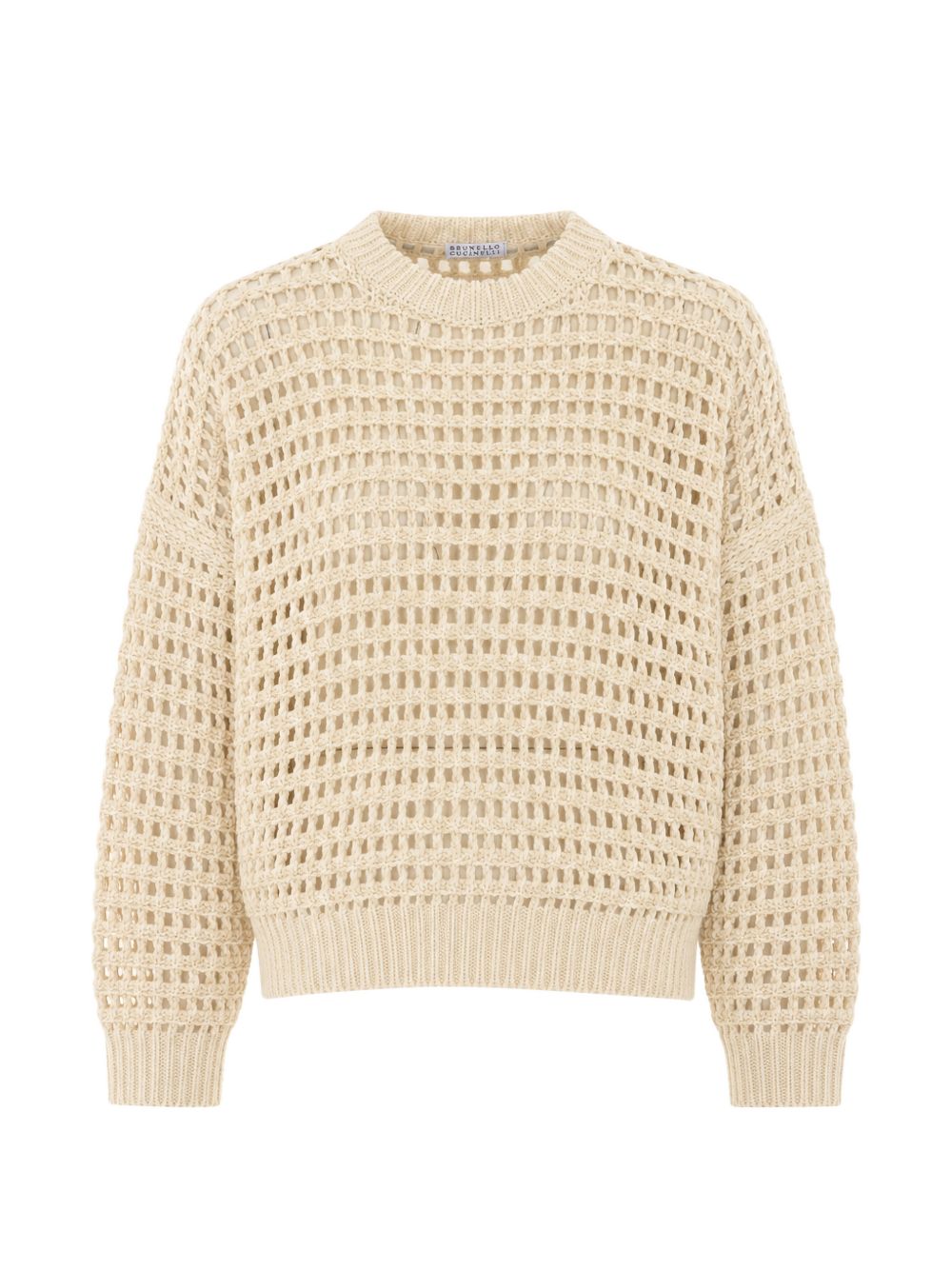 WOOL AND CASHMERE OPEN-KNIT SWEATER