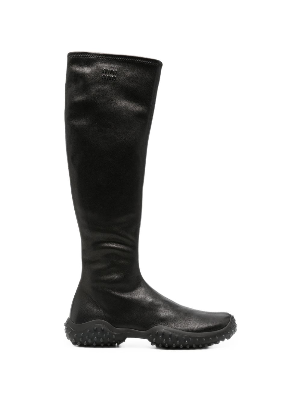 STRETCH LEATHER BOOTS