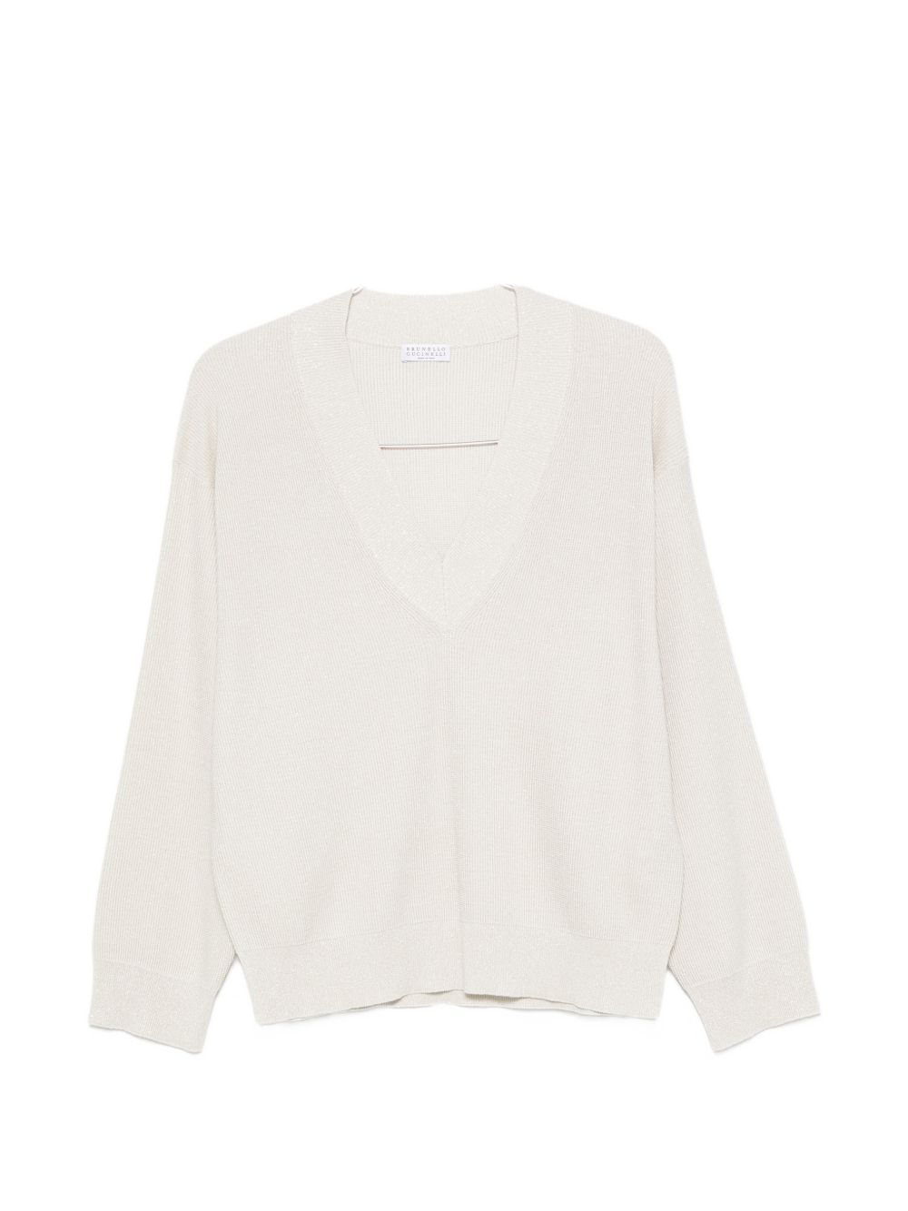 COTTON V-NECKED SWEATER