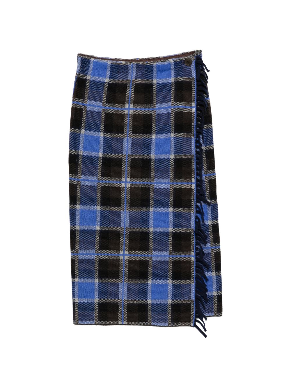 WOOL AND CASHEMRE TARTAN SKIRT