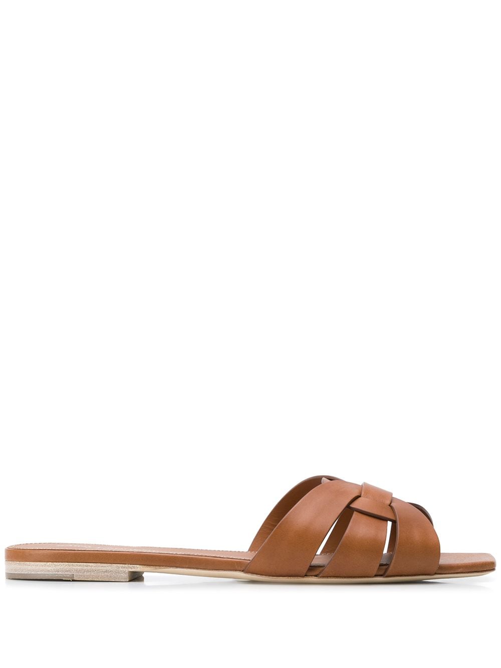 TRIBUTE NU PIEDS LEATHER FLAT SANDALS