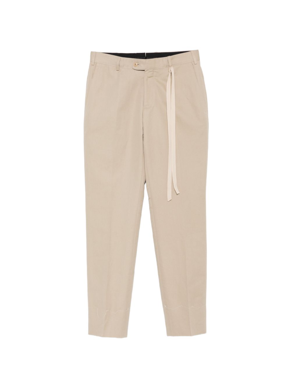 PIENZA COTTON AND LINEN TROUSERS