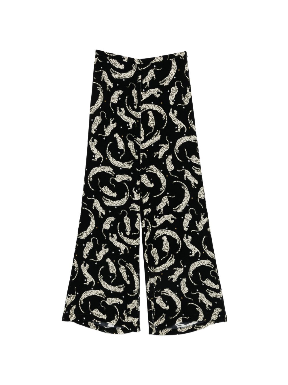 PRITNED VELVET TROUSERS