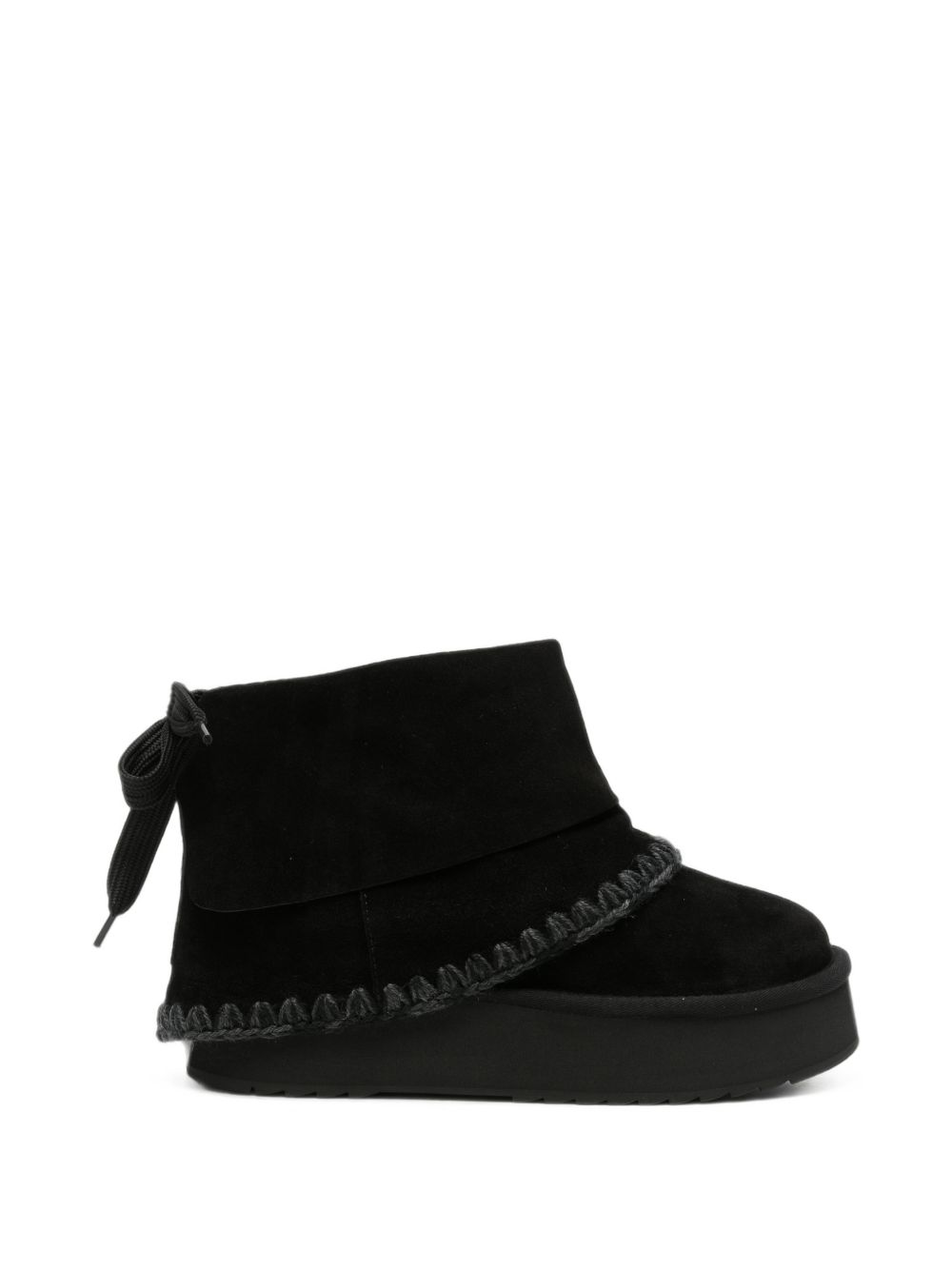 PLATFORM WOOL BOOTS