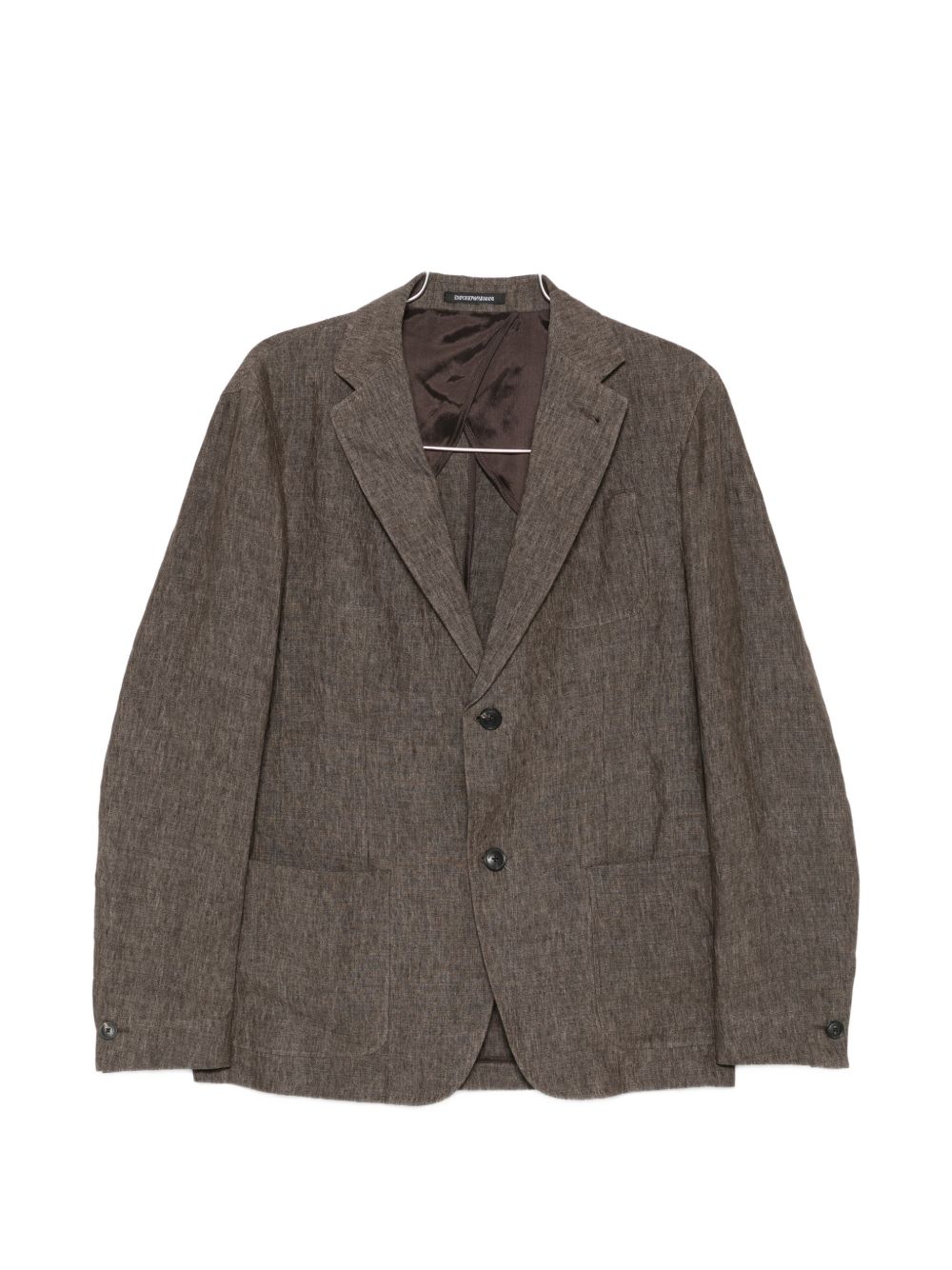 LINEN SINGLE-BREASTED BLAZER JACKET