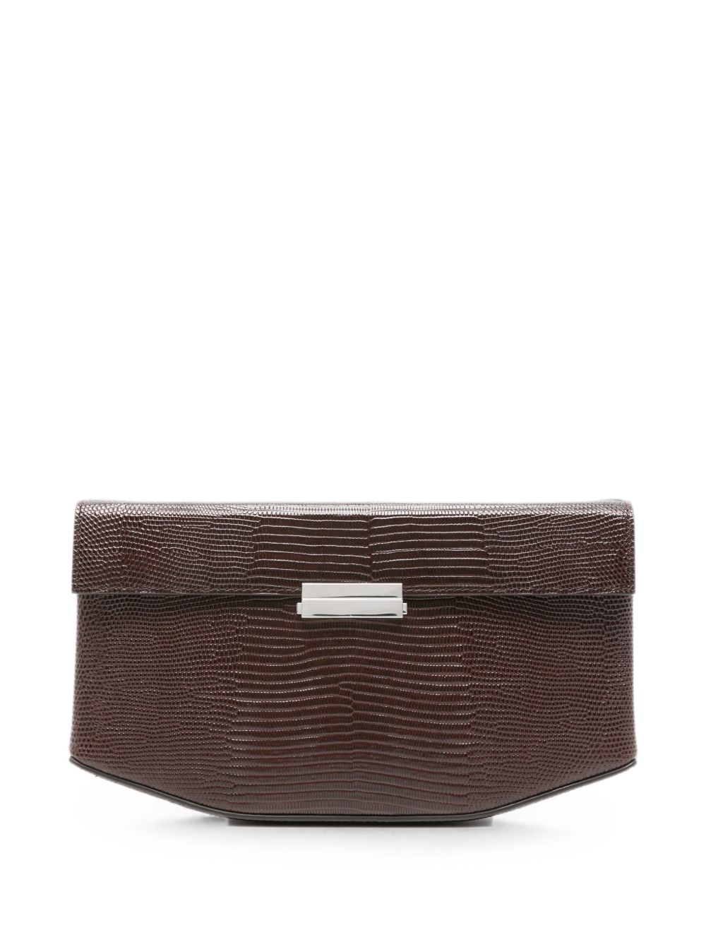 CLIP LEATHER SHOULDER BAG
