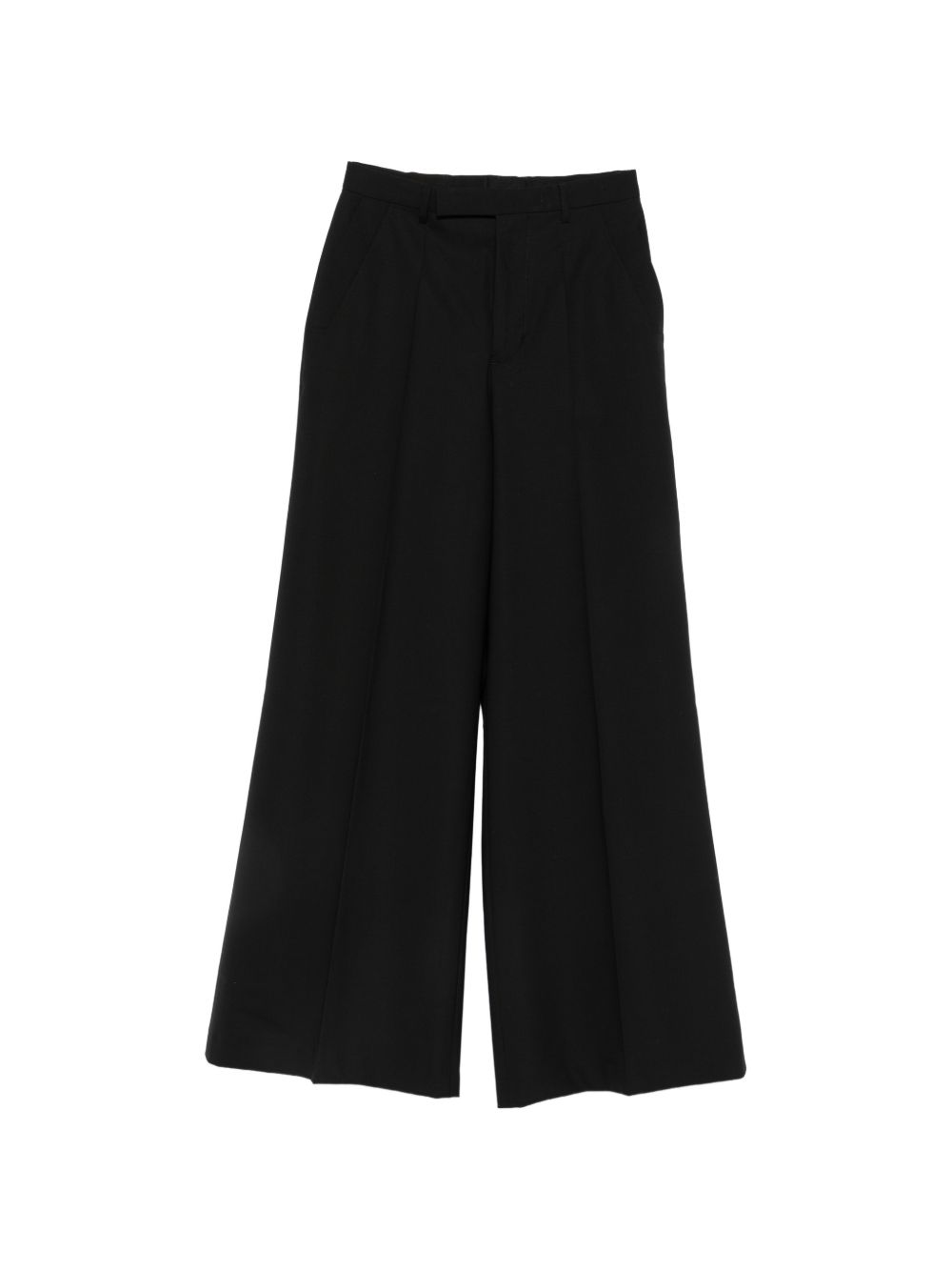 WOOL WIDE-LEG TROUSERS
