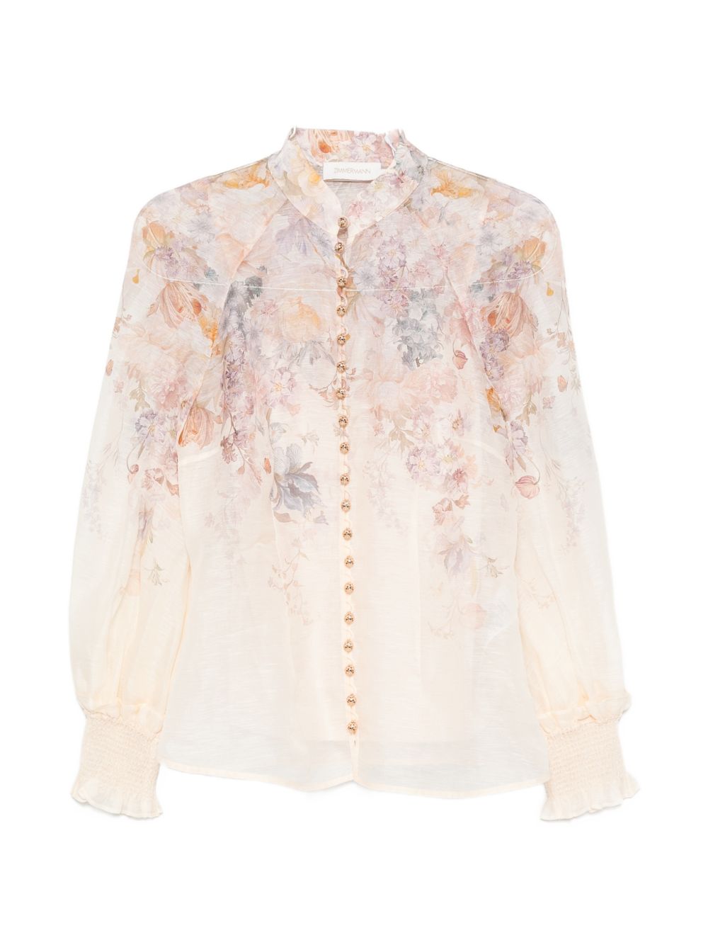ASCENT LINEN AND SILK BLOUSE