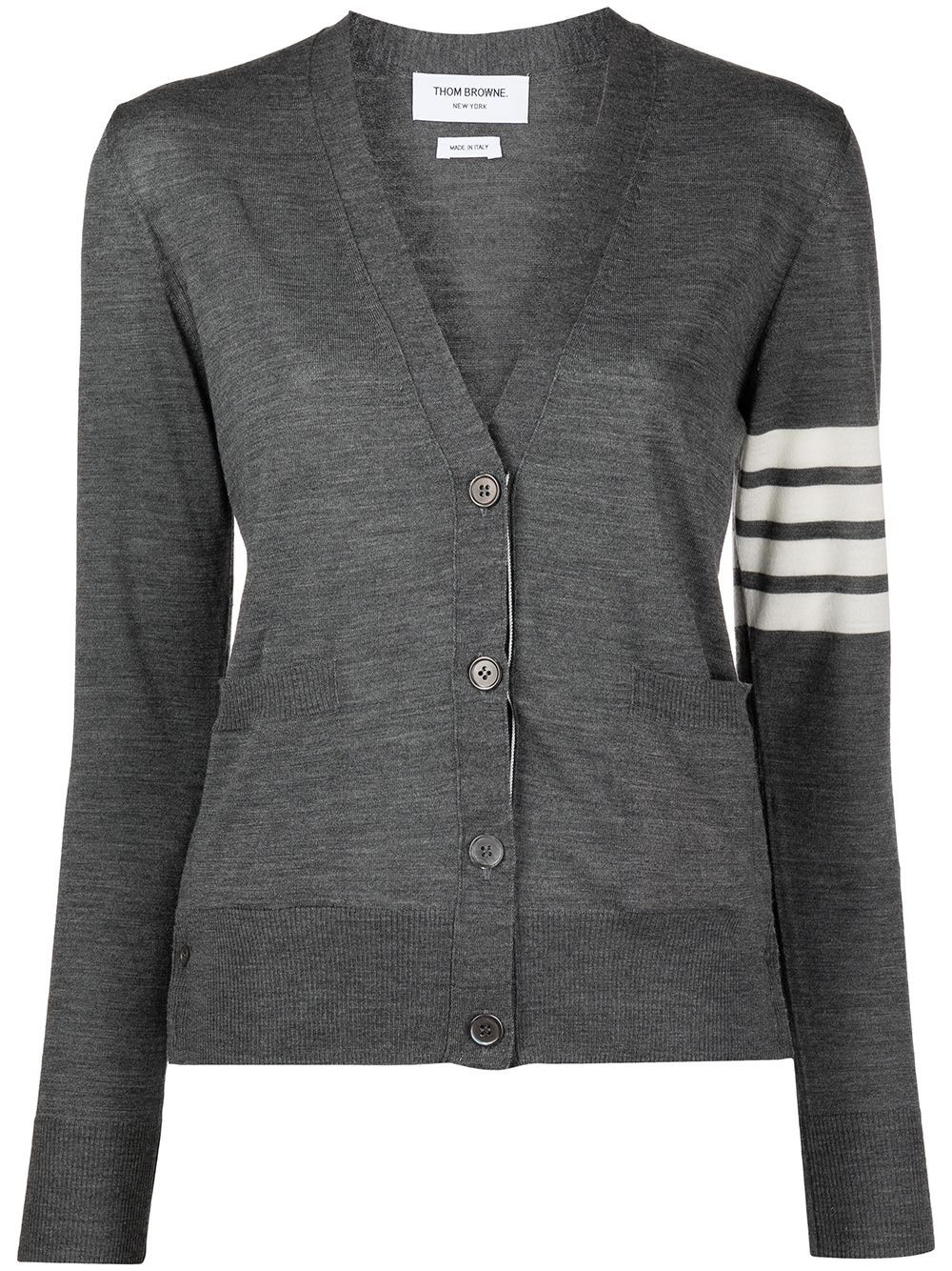 THOM BROWNE · 4BAR COTTON CARDIGAN