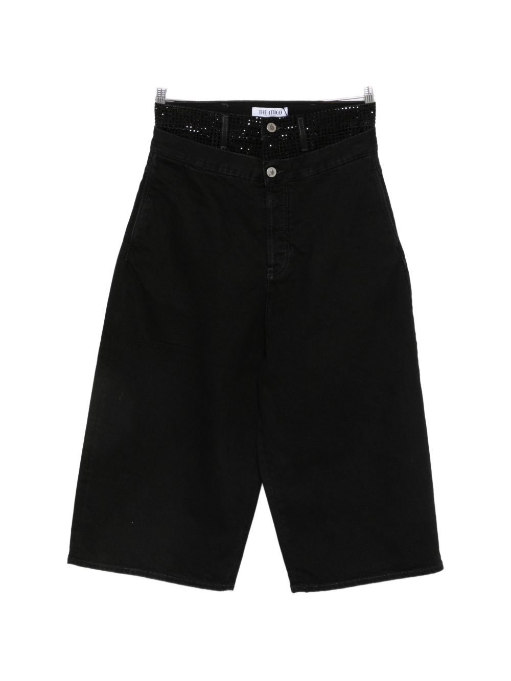 DENIM COTTON BERMUDA SHORTS