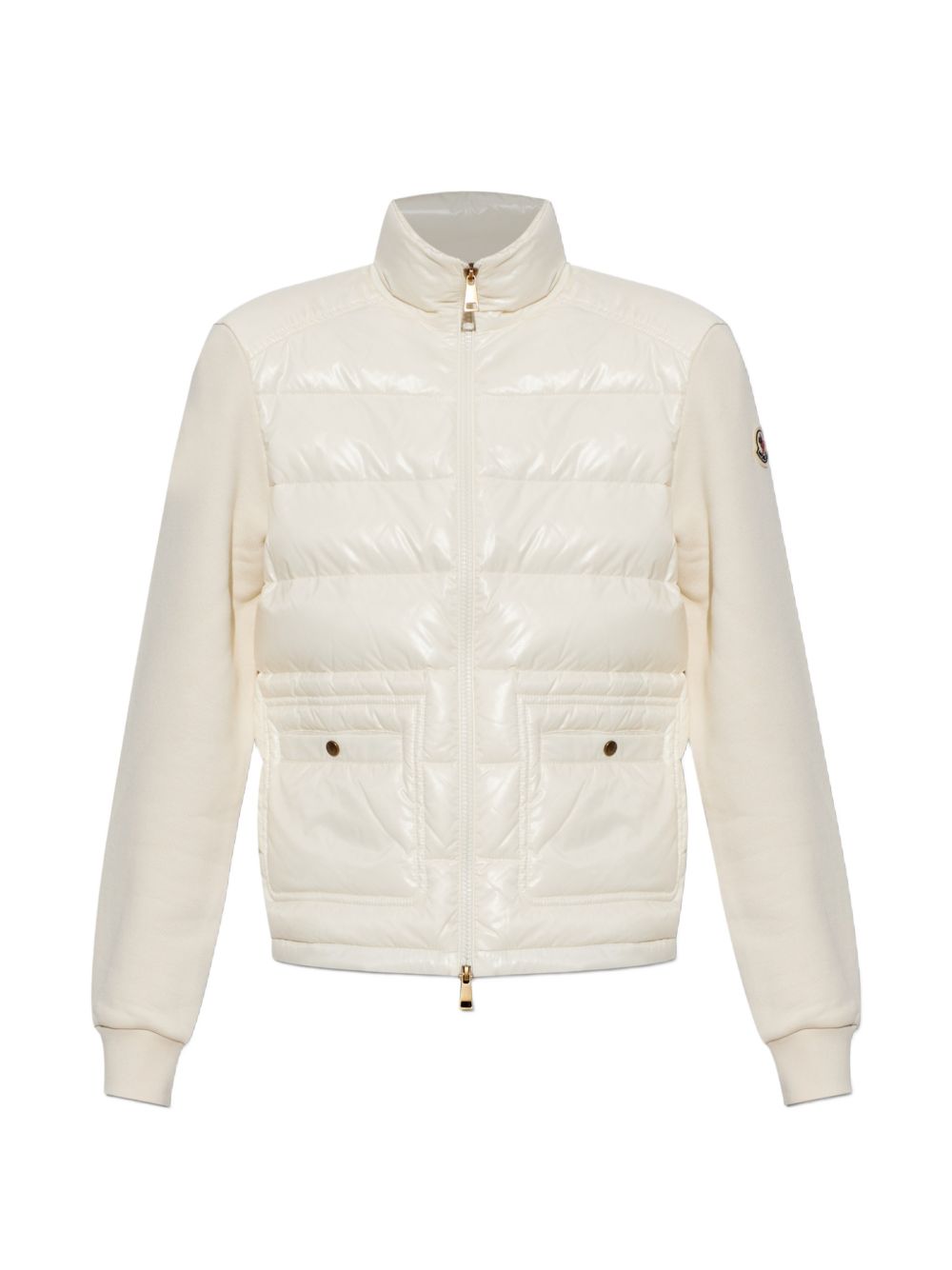 WOOL AND NYLON PADDED CARDIGAN
