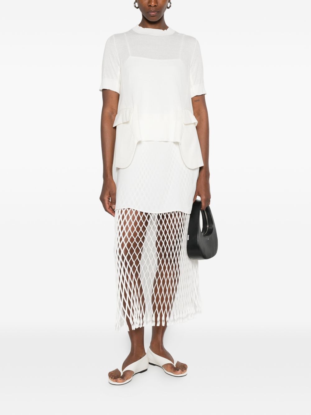 WOOL AND COTTON BLEND T-SHIRT