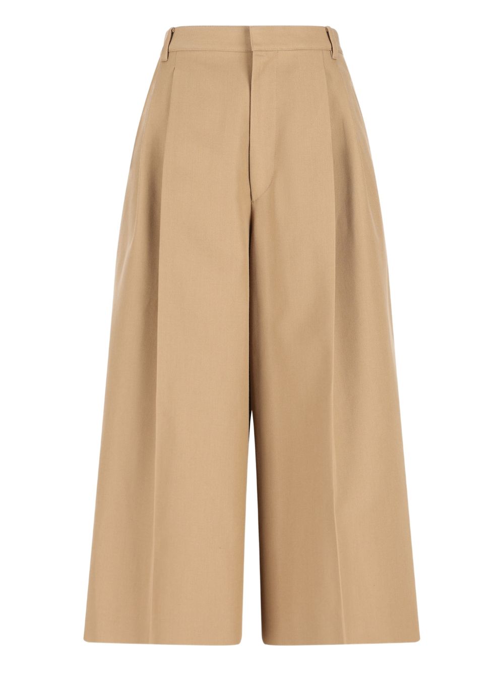 WOOL BLEND CROPPED TROUSERS