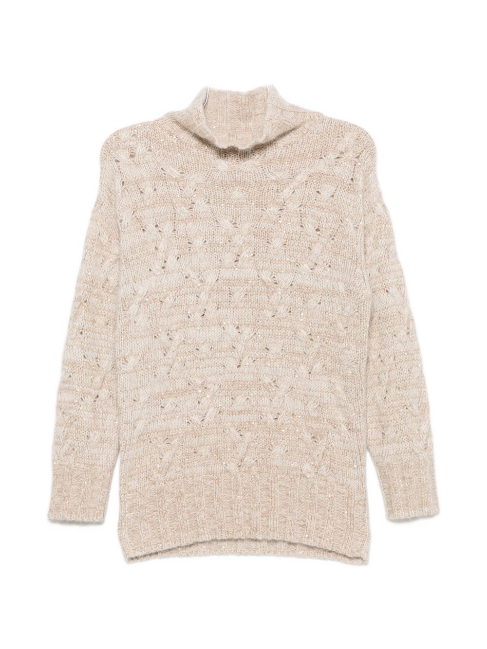 WOOL BLEND TURTLE-NECK SWEATER