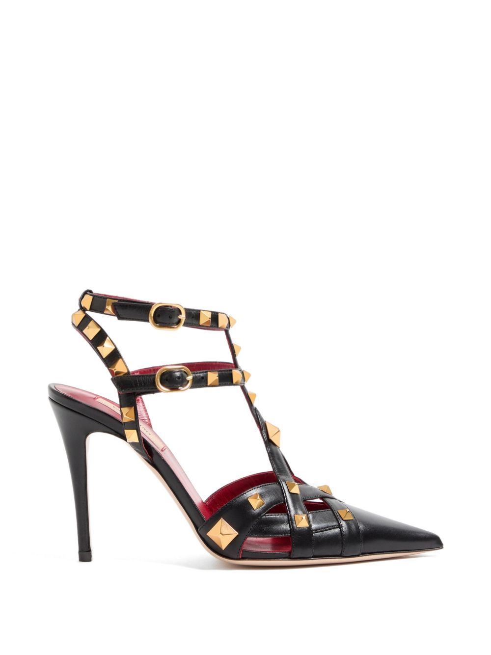 STUDDY LEATHER PUMPS