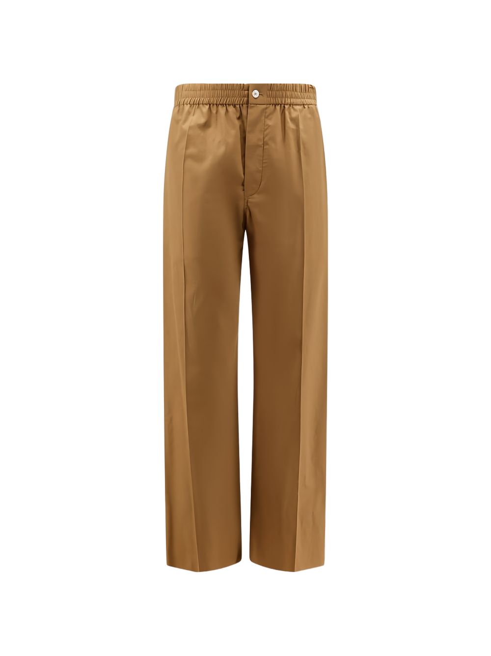 COTTON AND LINEN BLEND TROUSERS