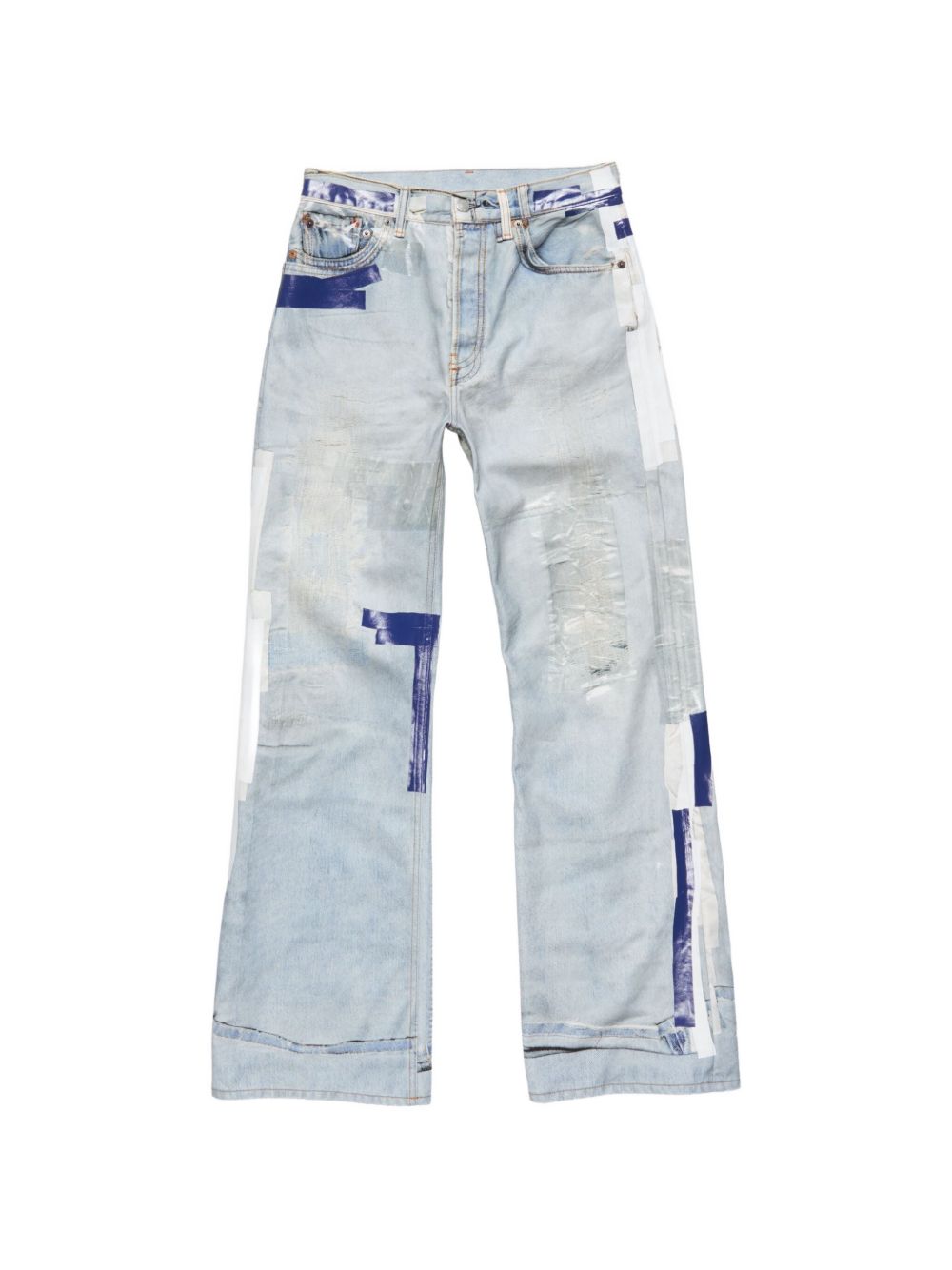 PRINTED DENIM JEANS